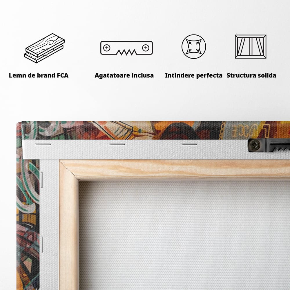 Tablou Canvas Premium LuxCanva® A1156, Freddie Mercury , Rock Queen, Muzician, Cantaret, Artisit, Culori Vibrante