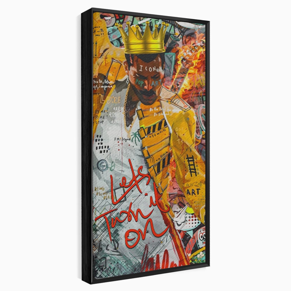 Tablou Canvas Premium LuxCanva® A1156, Freddie Mercury , Rock Queen, Muzician, Cantaret, Artisit, Culori Vibrante