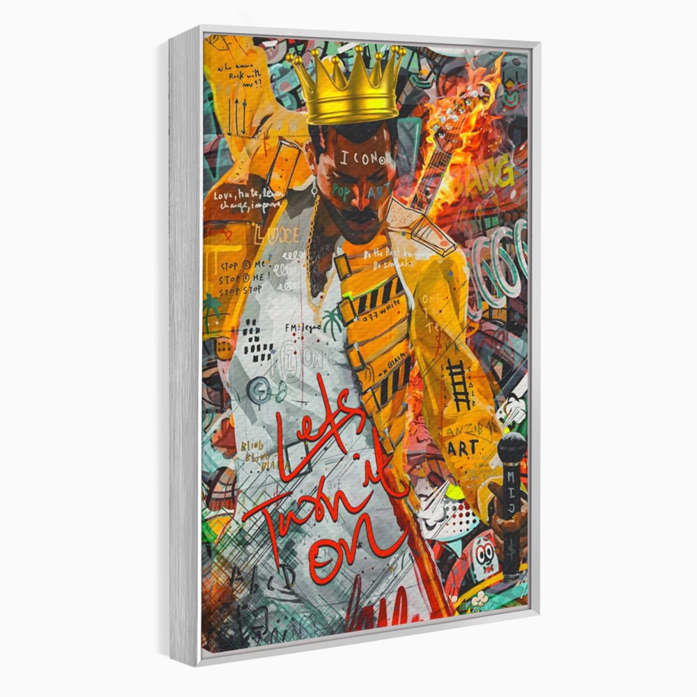 Tablou Canvas Premium LuxCanva® A1156, Freddie Mercury , Rock Queen, Muzician, Cantaret, Artisit, Culori Vibrante