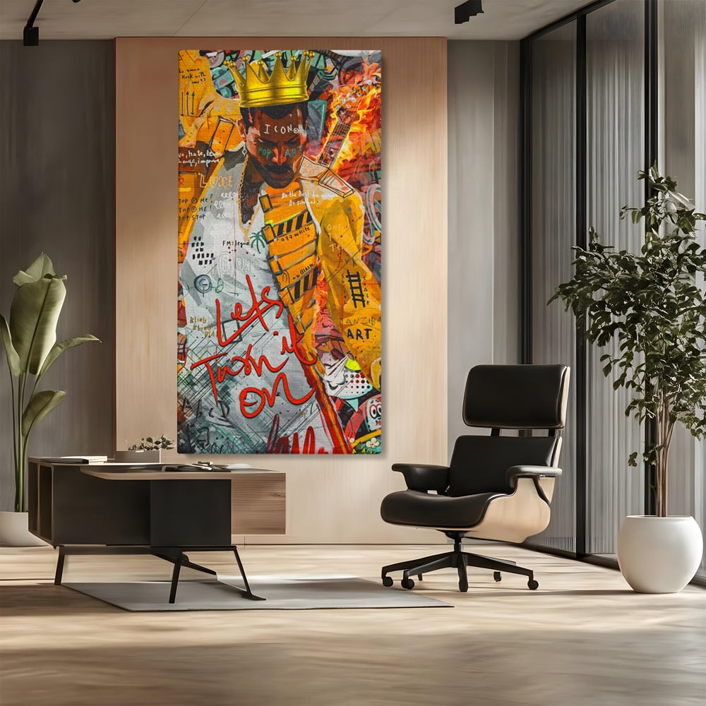 Tablou Canvas Premium LuxCanva® A1156, Freddie Mercury , Rock Queen, Muzician, Cantaret, Artisit, Culori Vibrante
