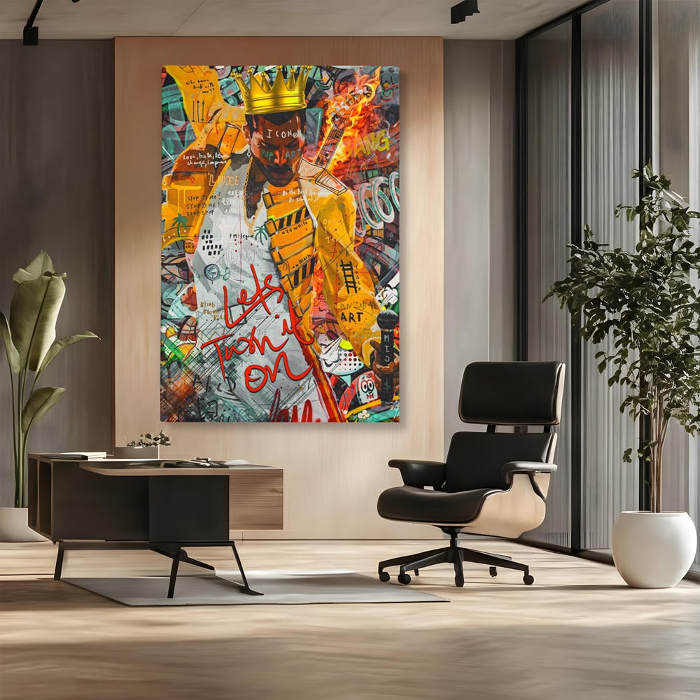 Tablou Canvas Premium LuxCanva® A1156, Freddie Mercury , Rock Queen, Muzician, Cantaret, Artisit, Culori Vibrante