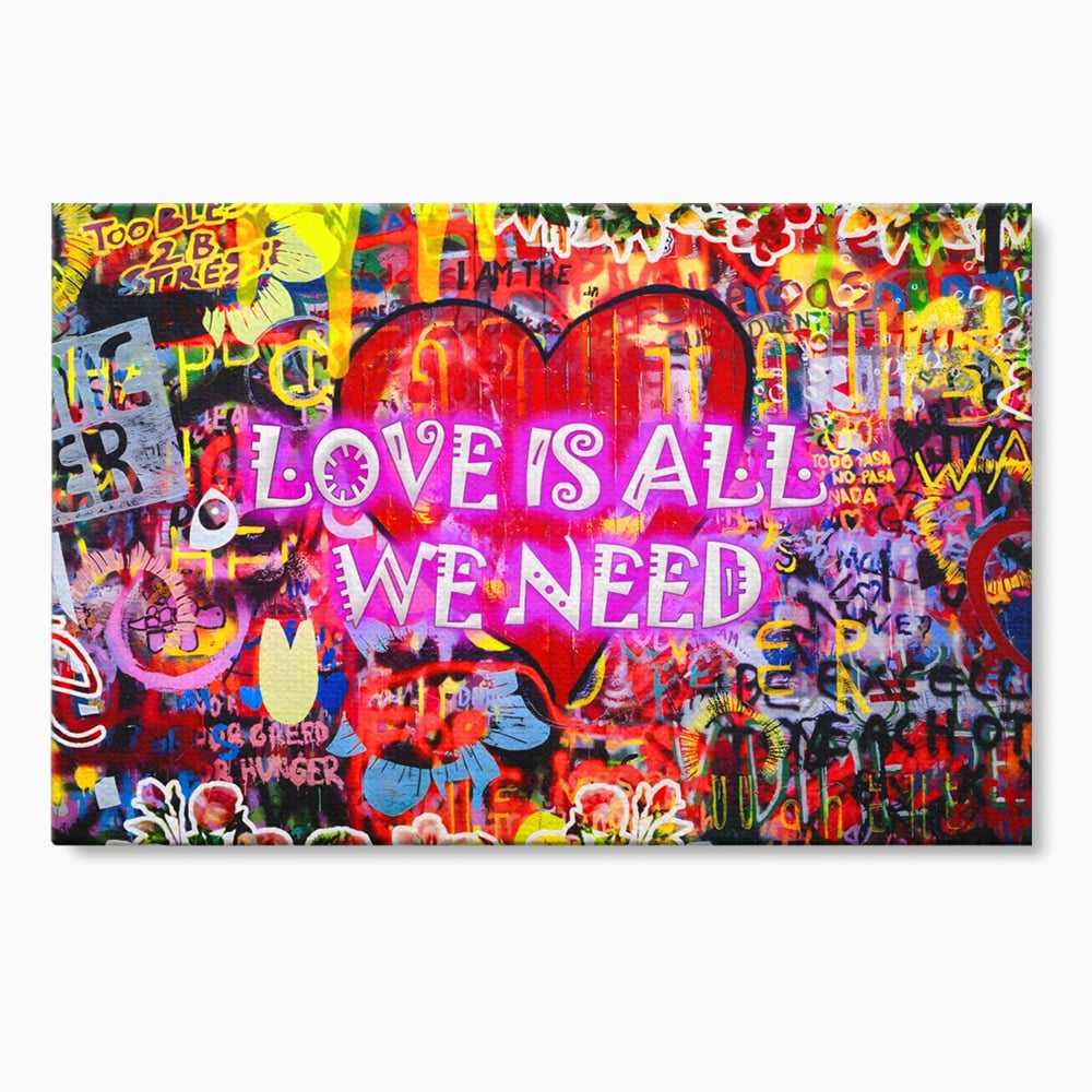 Fotoleinwand Leinwand Premium LuxCanva® A1157, Liebe ist alles, Liebe, Liebe, Romantik, leuchtende Farben