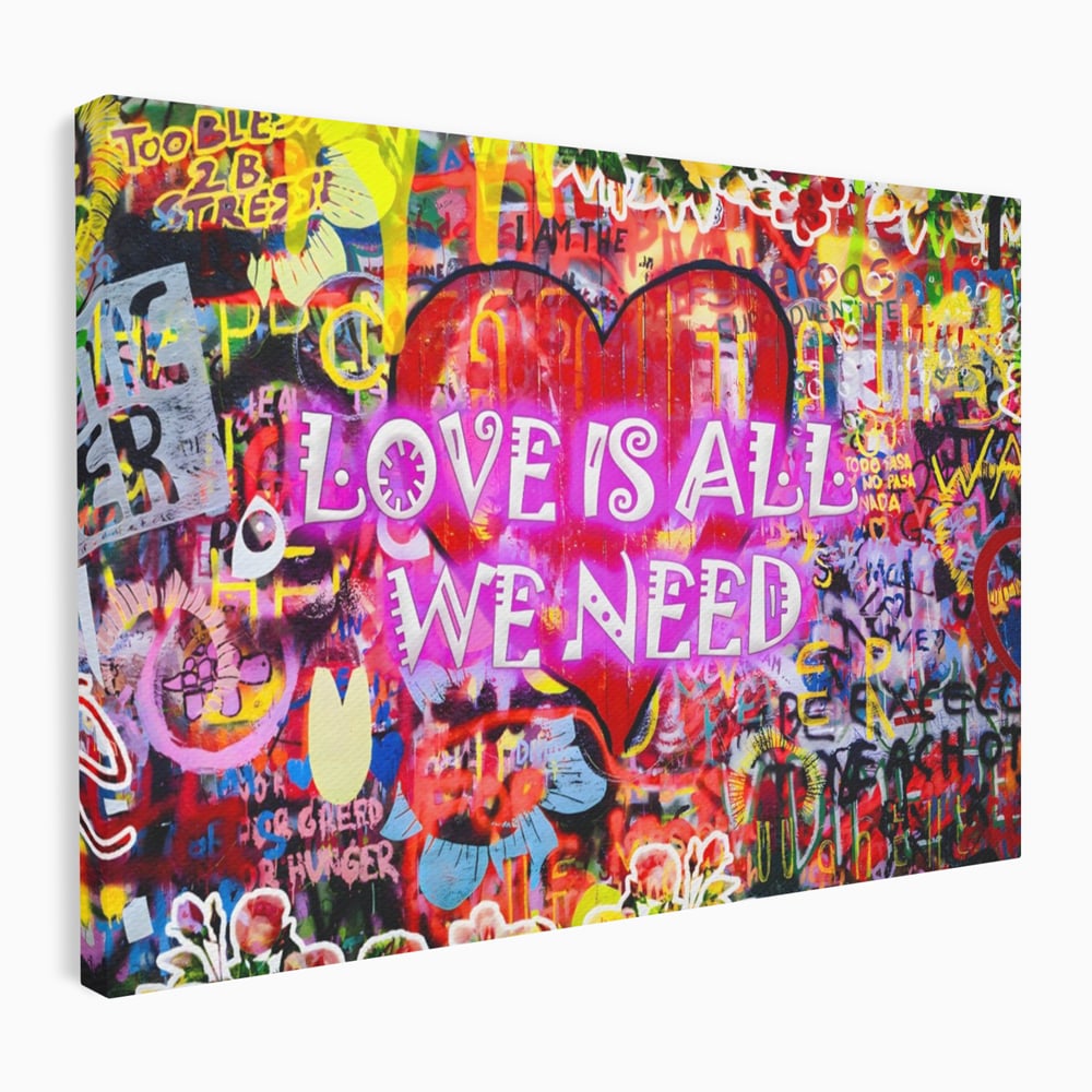 Fotoleinwand Leinwand Premium LuxCanva® A1157, Liebe ist alles, Liebe, Liebe, Romantik, leuchtende Farben