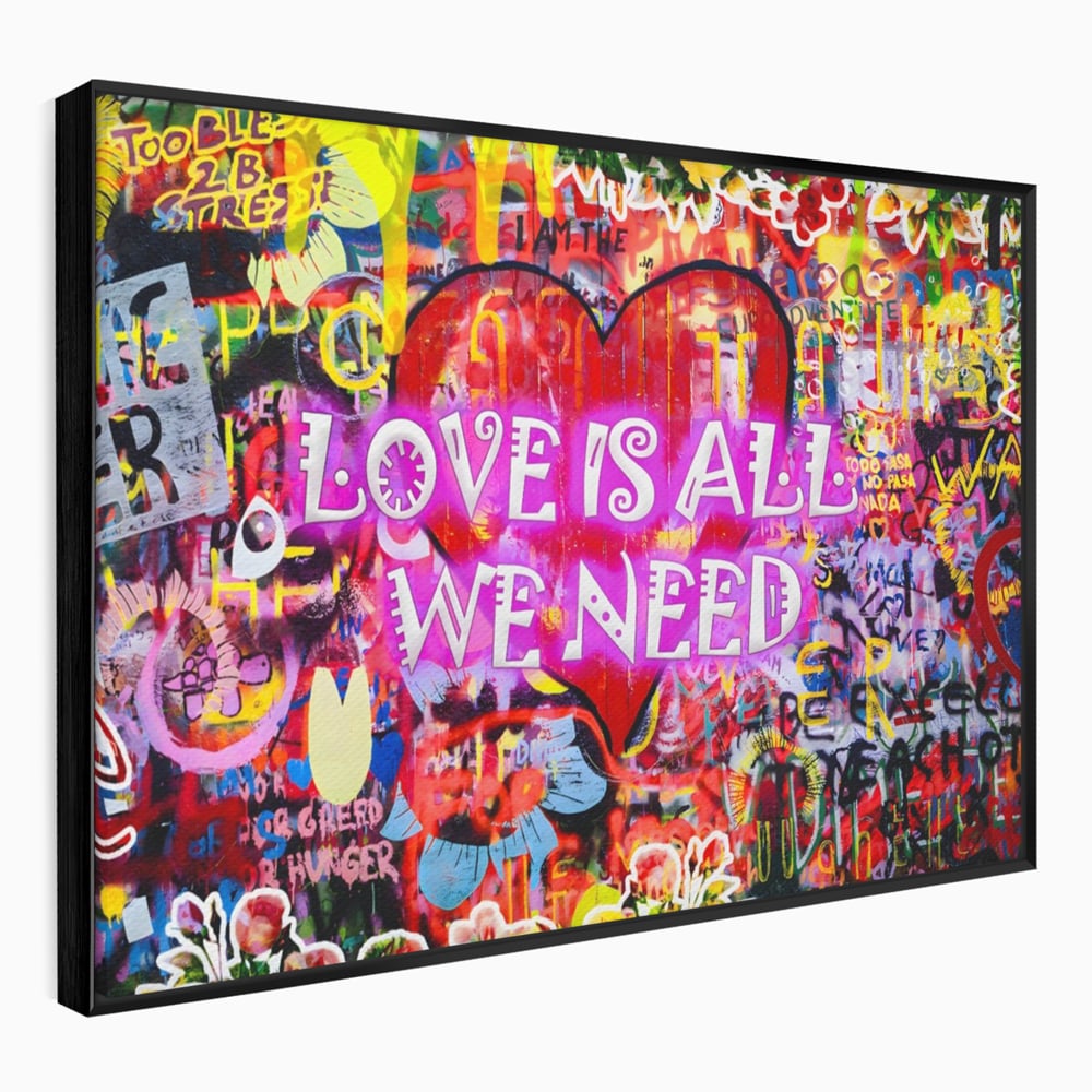 Fotoleinwand Leinwand Premium LuxCanva® A1157, Liebe ist alles, Liebe, Liebe, Romantik, leuchtende Farben