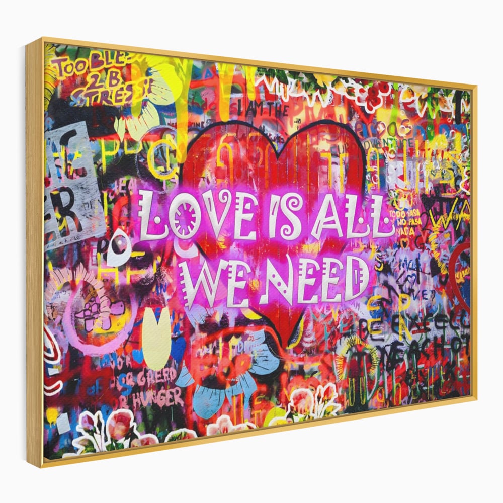 Fotoleinwand Leinwand Premium LuxCanva® A1157, Liebe ist alles, Liebe, Liebe, Romantik, leuchtende Farben