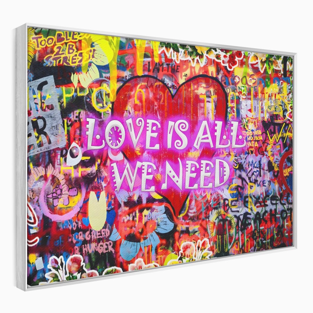 Fotoleinwand Leinwand Premium LuxCanva® A1157, Liebe ist alles, Liebe, Liebe, Romantik, leuchtende Farben
