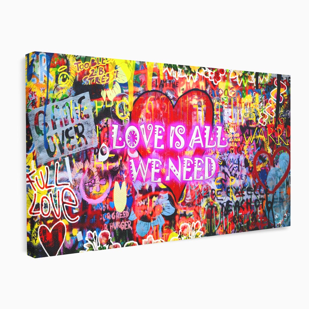 Fotoleinwand Leinwand Premium LuxCanva® A1157, Liebe ist alles, Liebe, Liebe, Romantik, leuchtende Farben