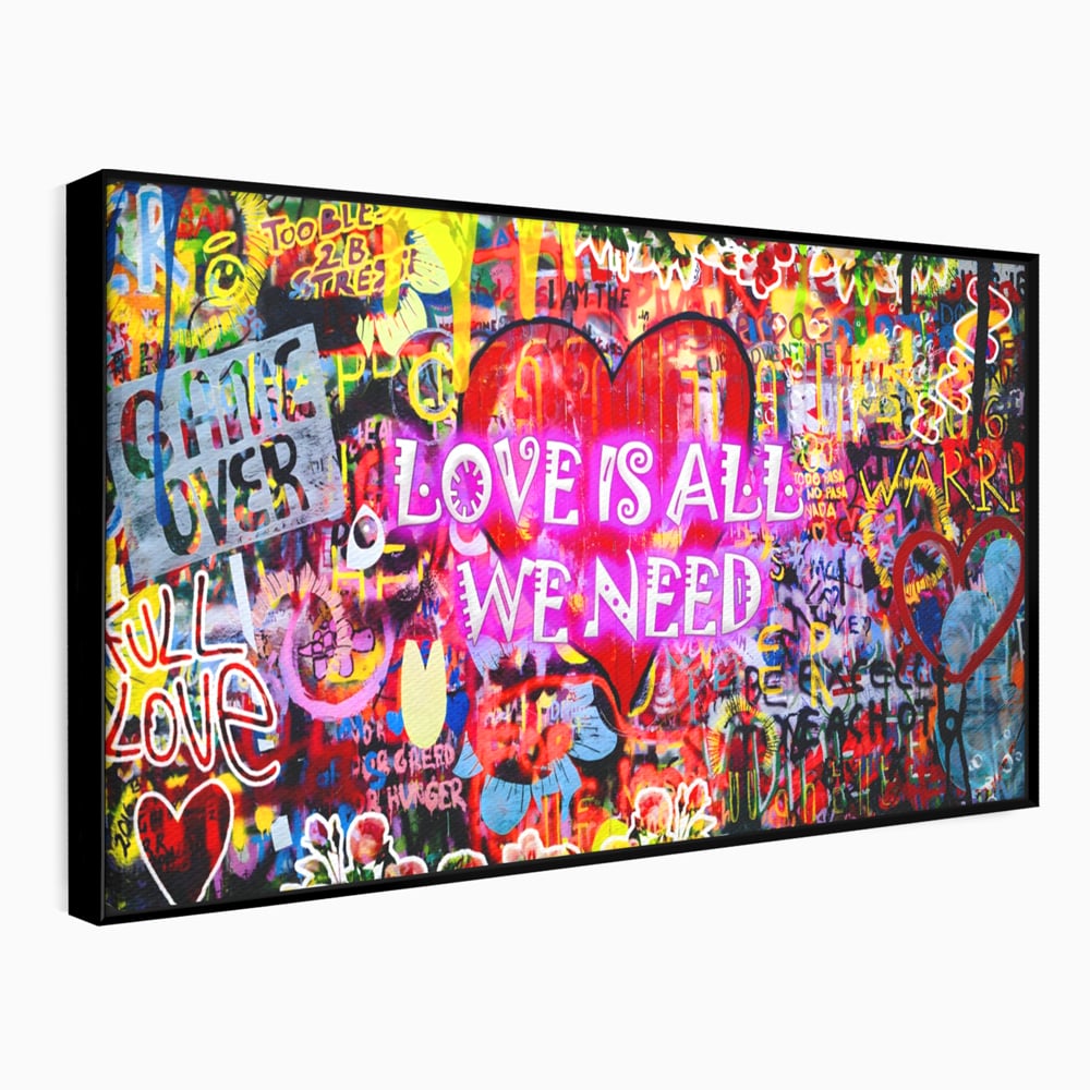 Fotoleinwand Leinwand Premium LuxCanva® A1157, Liebe ist alles, Liebe, Liebe, Romantik, leuchtende Farben