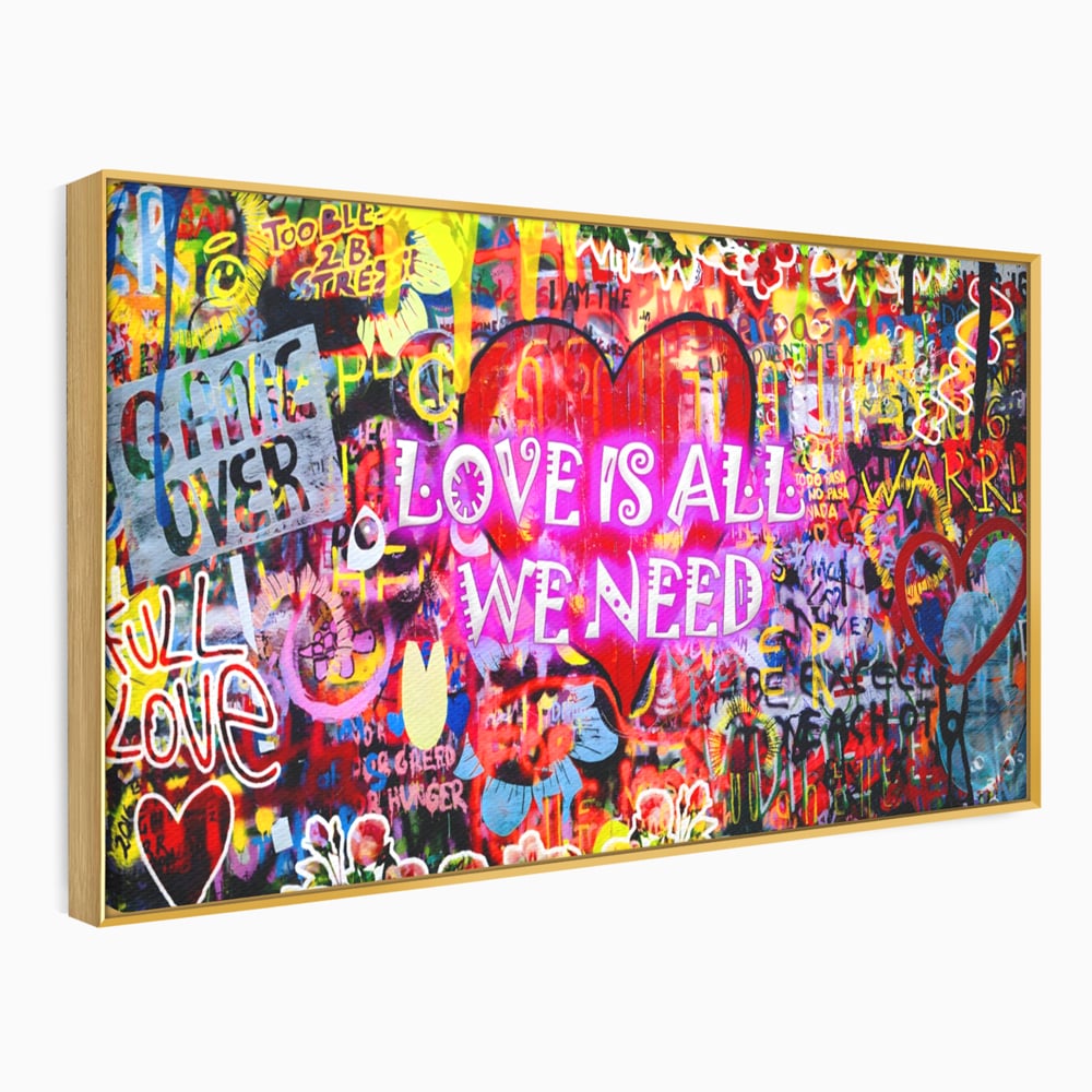 Fotoleinwand Leinwand Premium LuxCanva® A1157, Liebe ist alles, Liebe, Liebe, Romantik, leuchtende Farben