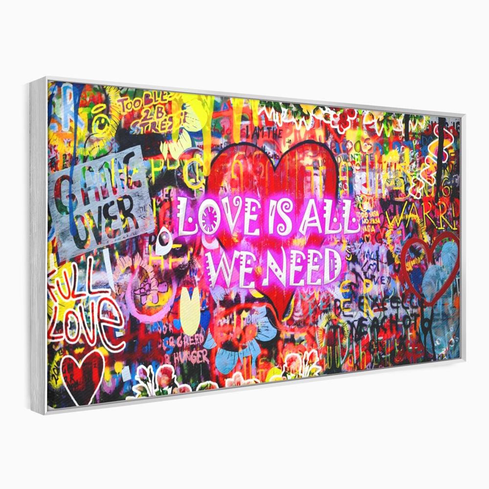 Fotoleinwand Leinwand Premium LuxCanva® A1157, Liebe ist alles, Liebe, Liebe, Romantik, leuchtende Farben