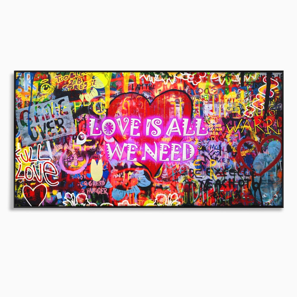 Fotoleinwand Leinwand Premium LuxCanva® A1157, Liebe ist alles, Liebe, Liebe, Romantik, leuchtende Farben