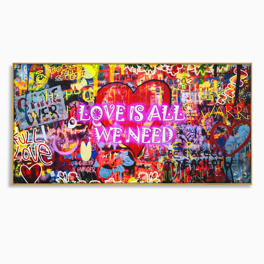 Fotoleinwand Leinwand Premium LuxCanva® A1157, Liebe ist alles, Liebe, Liebe, Romantik, leuchtende Farben