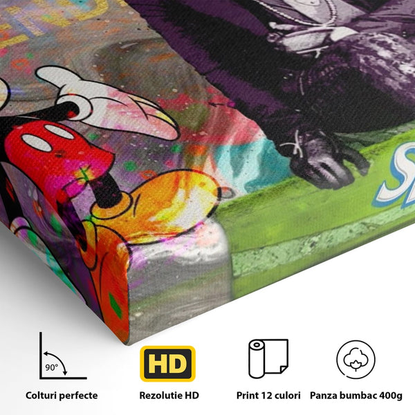 Tablou Canvas Premium, LuxCanva® A1160, Mickey Friends, Disney, Desene Animate, Motivational, Culori Vibrante