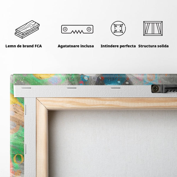 Tablou Canvas Premium, LuxCanva® A1160, Mickey Friends, Disney, Desene Animate, Motivational, Culori Vibrante