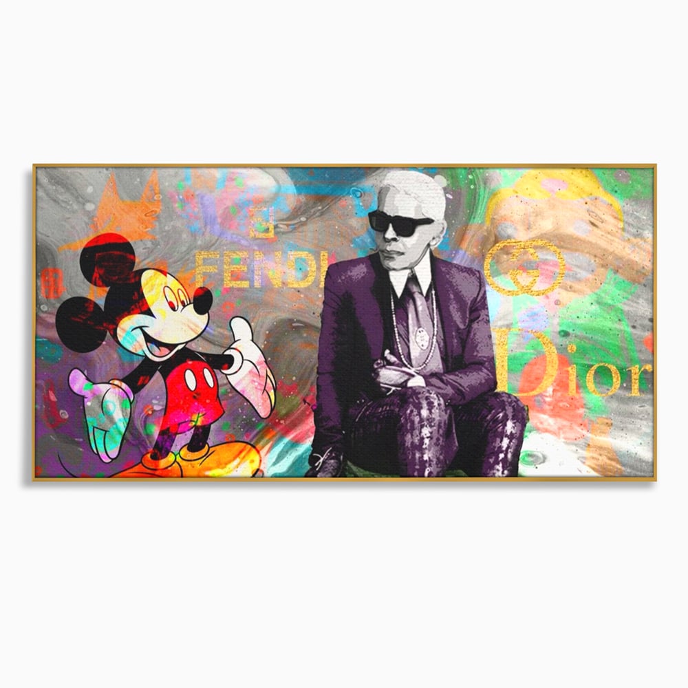 Tablou Canvas Premium, LuxCanva® A1160, Mickey Friends, Disney, Desene Animate, Motivational, Culori Vibrante