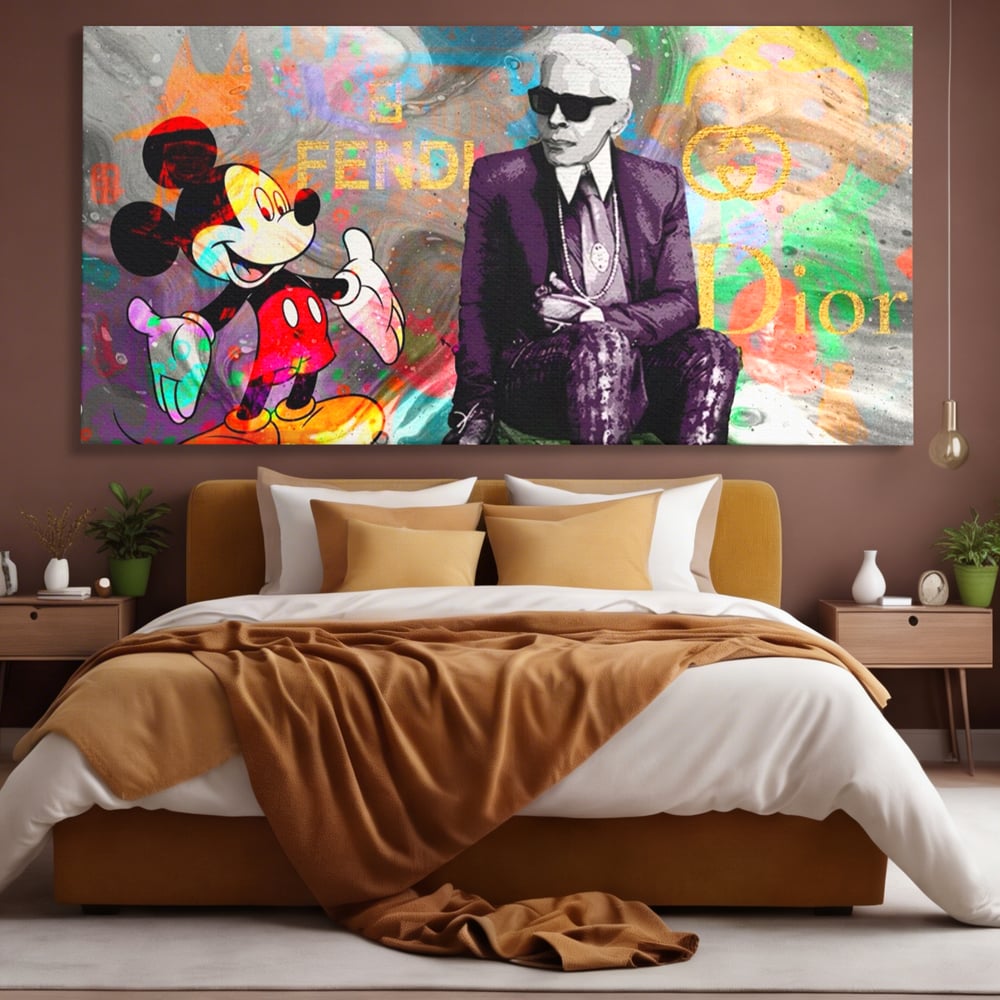 Tablou Canvas Premium, LuxCanva® A1160, Mickey Friends, Disney, Desene Animate, Motivational, Culori Vibrante