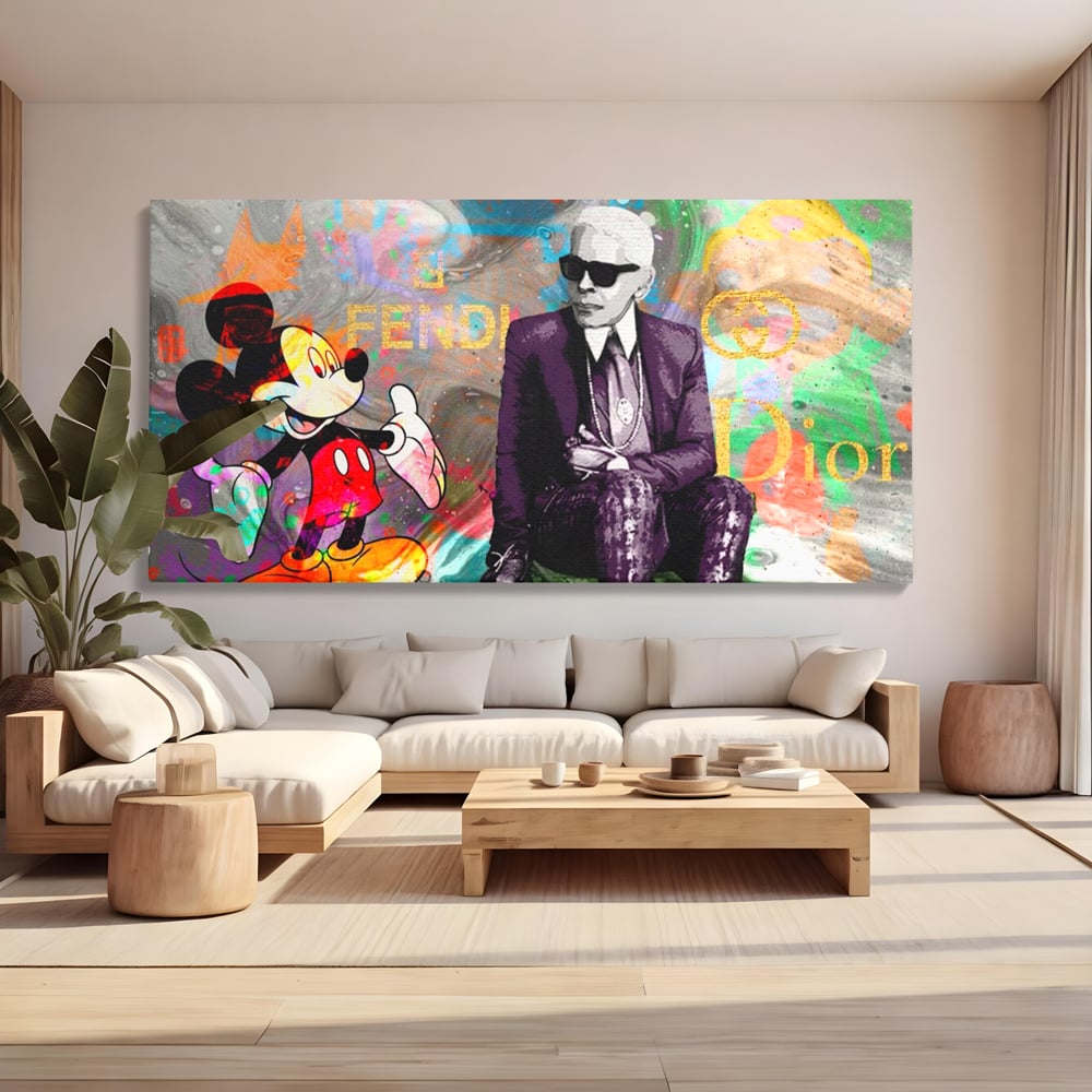 Tablou Canvas Premium, LuxCanva® A1160, Mickey Friends, Disney, Desene Animate, Motivational, Culori Vibrante