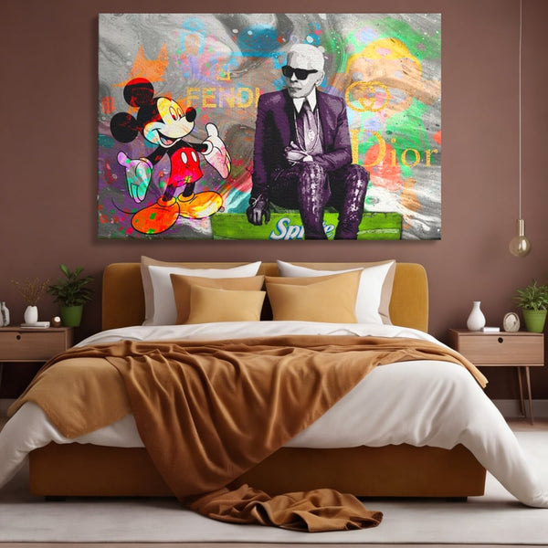 Tablou Canvas Premium, LuxCanva® A1160, Mickey Friends, Disney, Desene Animate, Motivational, Culori Vibrante