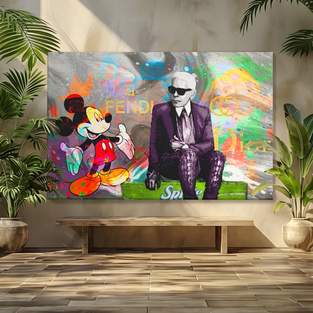 Tablou Canvas Premium, LuxCanva® A1160, Mickey Friends, Disney, Desene Animate, Motivational, Culori Vibrante