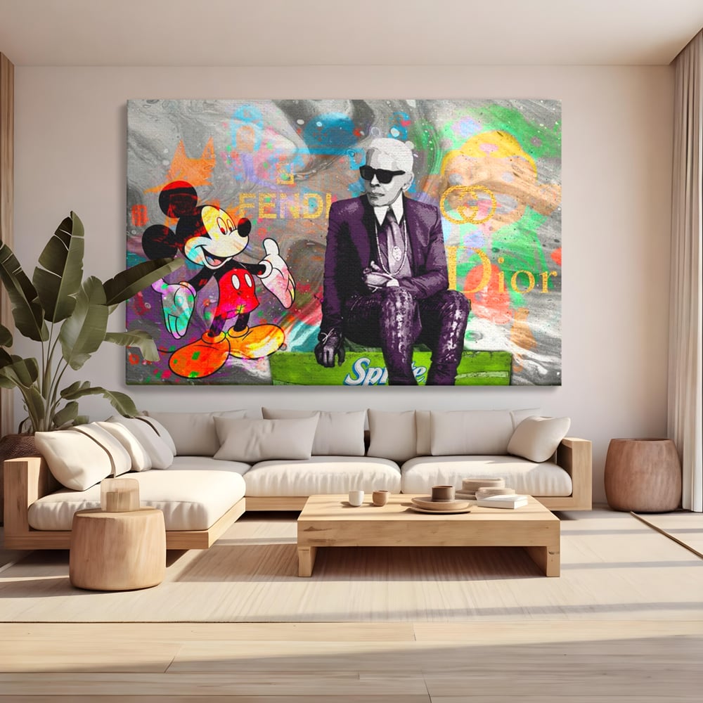Tablou Canvas Premium, LuxCanva® A1160, Mickey Friends, Disney, Desene Animate, Motivational, Culori Vibrante