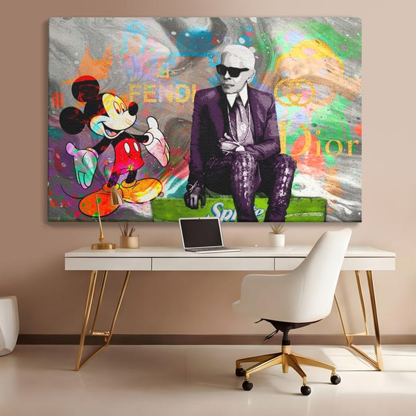 Tablou Canvas Premium, LuxCanva® A1160, Mickey Friends, Disney, Desene Animate, Motivational, Culori Vibrante