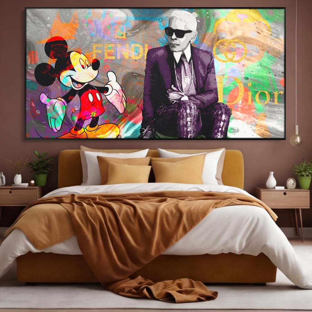 Tablou Canvas Premium, LuxCanva® A1160, Mickey Friends, Disney, Desene Animate, Motivational, Culori Vibrante