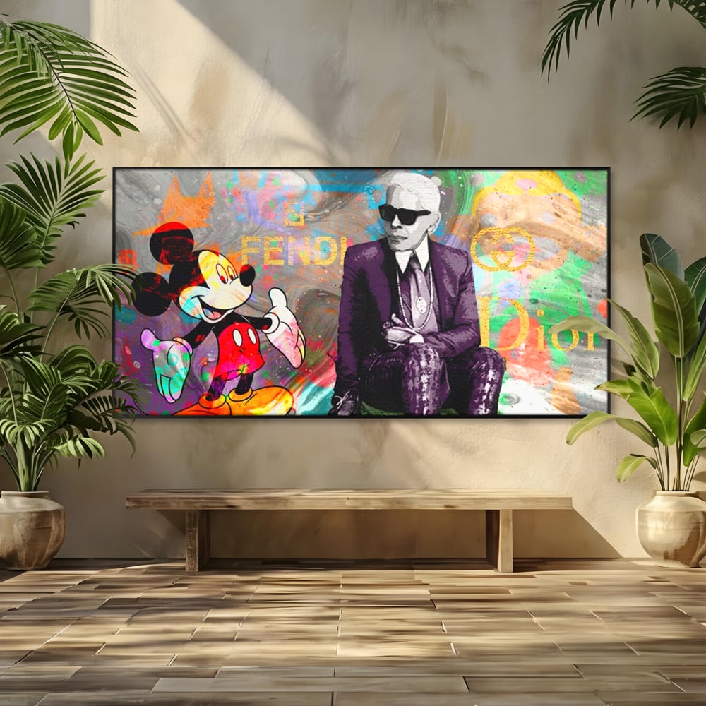 Tablou Canvas Premium, LuxCanva® A1160, Mickey Friends, Disney, Desene Animate, Motivational, Culori Vibrante