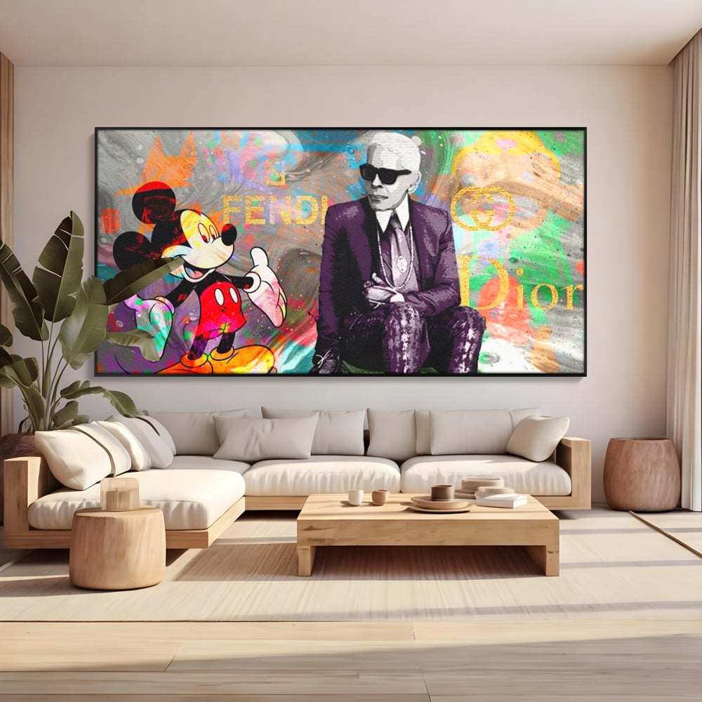 Tablou Canvas Premium, LuxCanva® A1160, Mickey Friends, Disney, Desene Animate, Motivational, Culori Vibrante