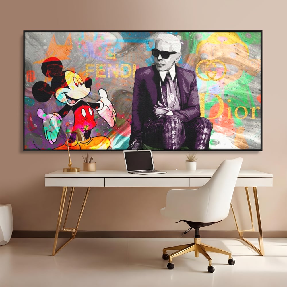 Tablou Canvas Premium, LuxCanva® A1160, Mickey Friends, Disney, Desene Animate, Motivational, Culori Vibrante