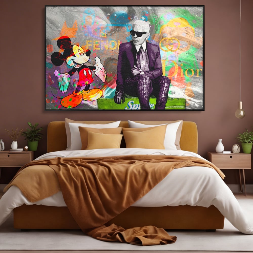 Tablou Canvas Premium, LuxCanva® A1160, Mickey Friends, Disney, Desene Animate, Motivational, Culori Vibrante