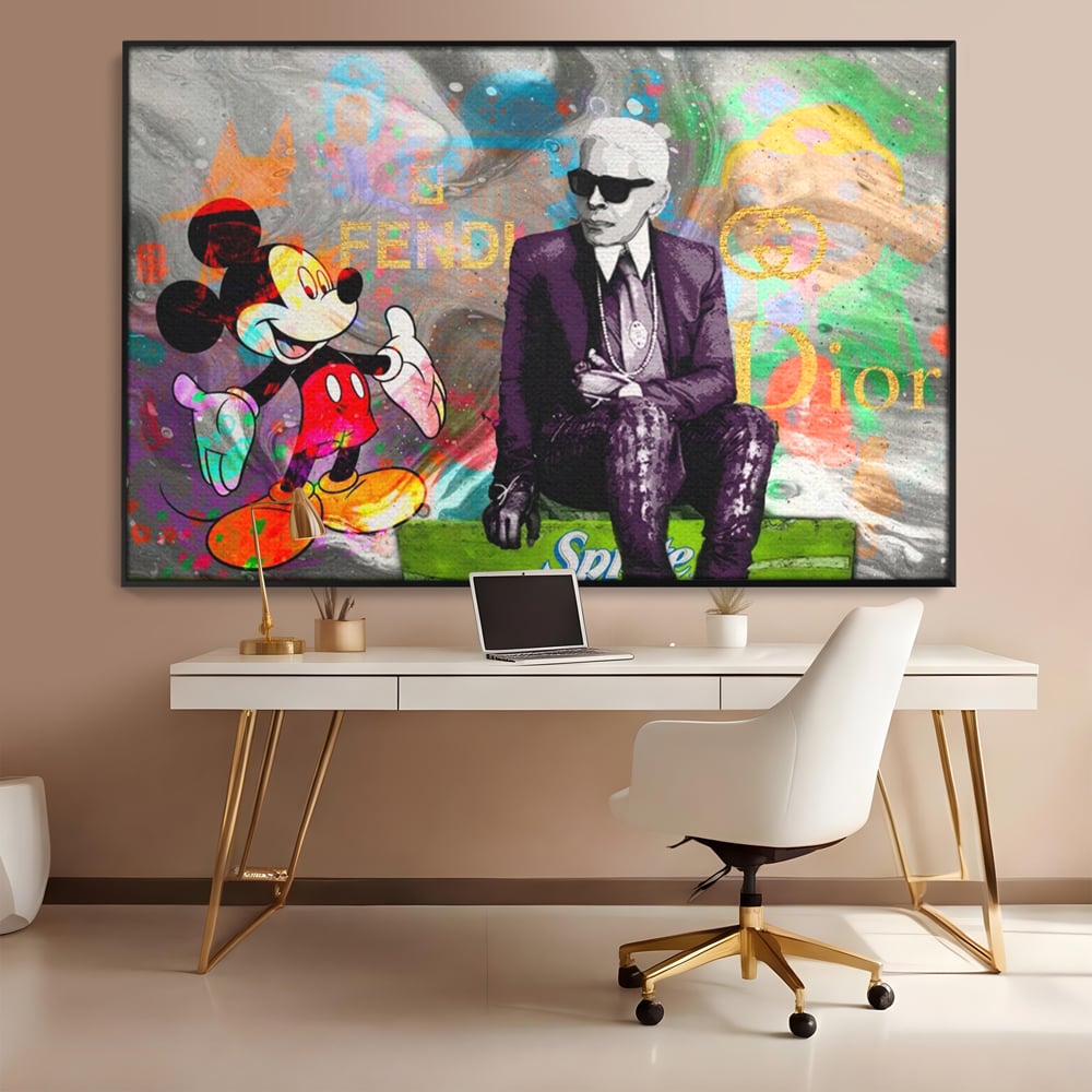 Tablou Canvas Premium, LuxCanva® A1160, Mickey Friends, Disney, Desene Animate, Motivational, Culori Vibrante