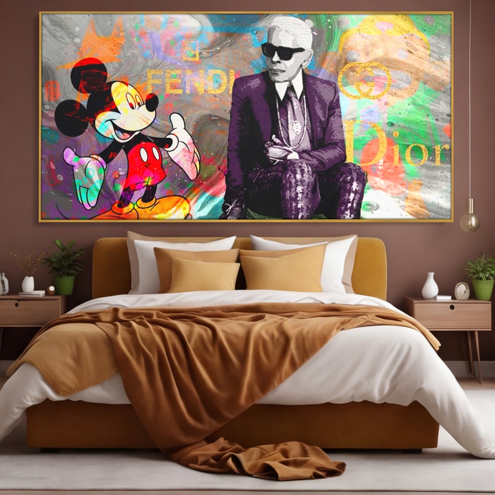 Tablou Canvas Premium, LuxCanva® A1160, Mickey Friends, Disney, Desene Animate, Motivational, Culori Vibrante