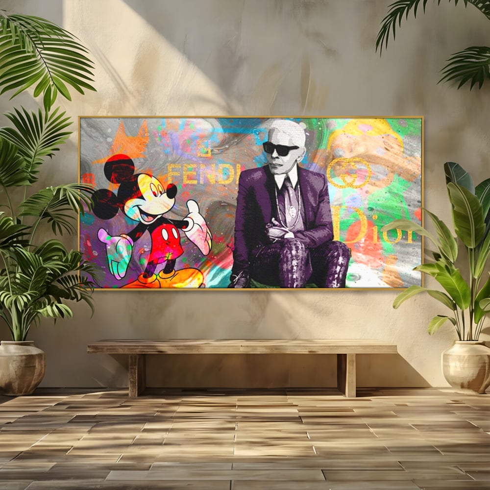 Tablou Canvas Premium, LuxCanva® A1160, Mickey Friends, Disney, Desene Animate, Motivational, Culori Vibrante