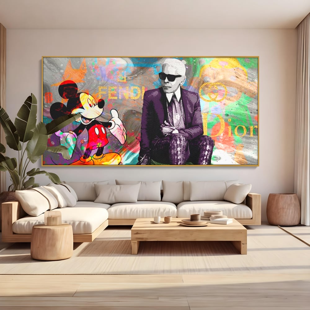 Tablou Canvas Premium, LuxCanva® A1160, Mickey Friends, Disney, Desene Animate, Motivational, Culori Vibrante