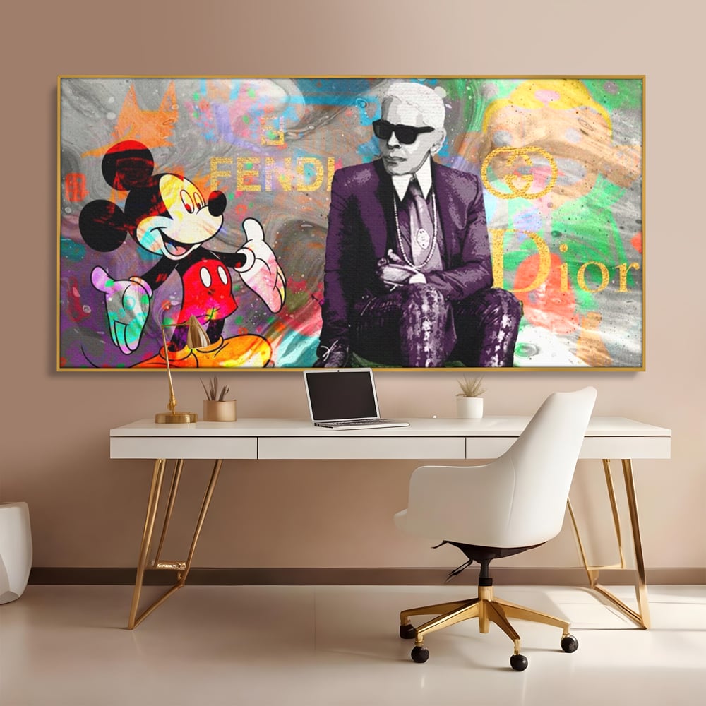 Tablou Canvas Premium, LuxCanva® A1160, Mickey Friends, Disney, Desene Animate, Motivational, Culori Vibrante