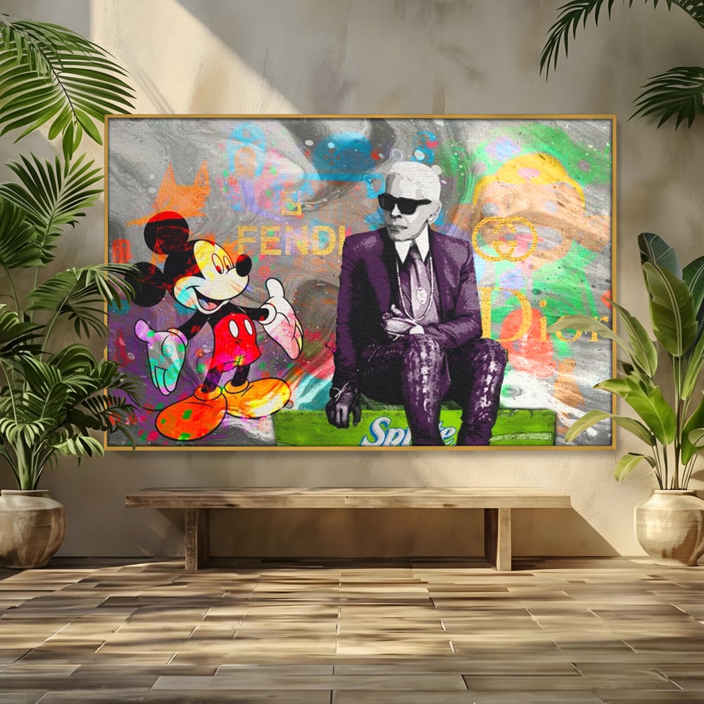 Tablou Canvas Premium, LuxCanva® A1160, Mickey Friends, Disney, Desene Animate, Motivational, Culori Vibrante