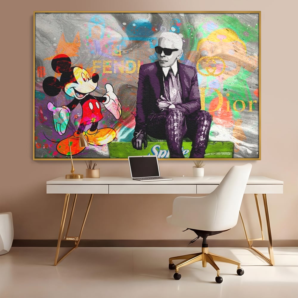 Tablou Canvas Premium, LuxCanva® A1160, Mickey Friends, Disney, Desene Animate, Motivational, Culori Vibrante