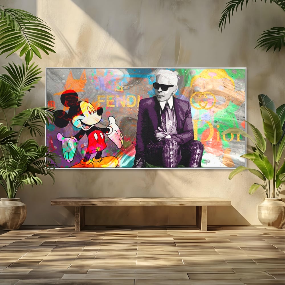Tablou Canvas Premium, LuxCanva® A1160, Mickey Friends, Disney, Desene Animate, Motivational, Culori Vibrante