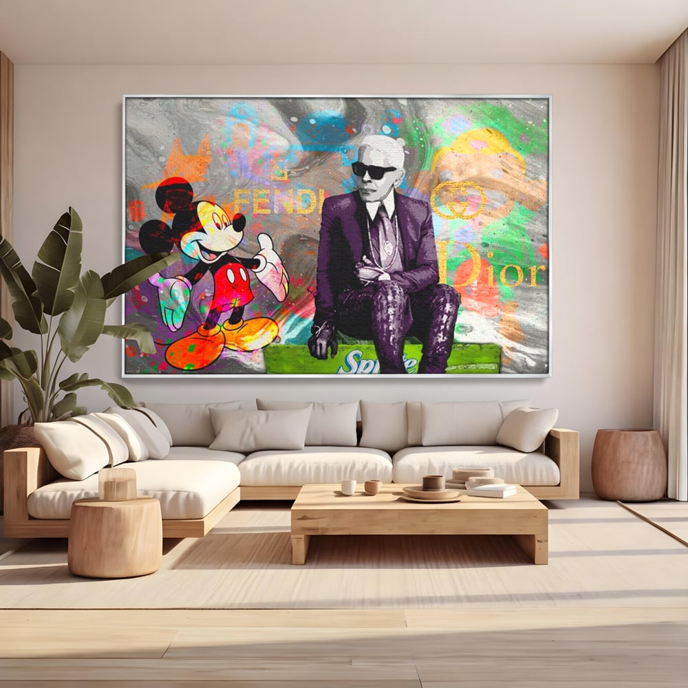 Tablou Canvas Premium, LuxCanva® A1160, Mickey Friends, Disney, Desene Animate, Motivational, Culori Vibrante