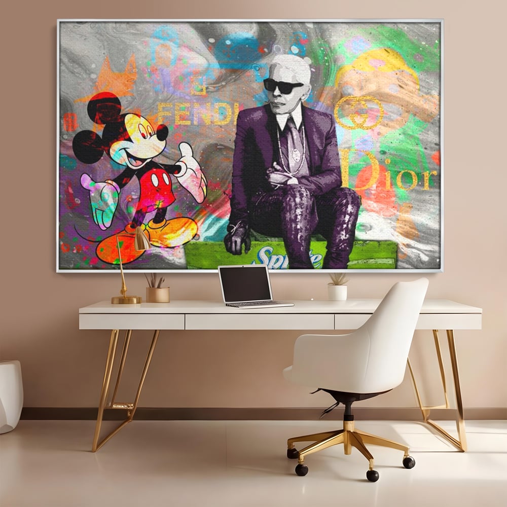Tablou Canvas Premium, LuxCanva® A1160, Mickey Friends, Disney, Desene Animate, Motivational, Culori Vibrante