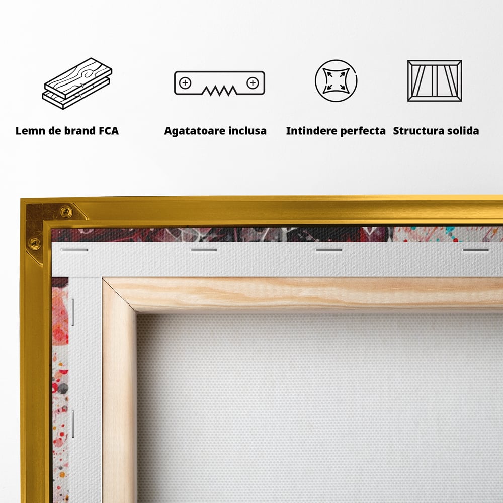 Tablou Canvas Premium LuxCanva® A1163, The Lady And Bag , Decorativ, Femeie, Pantofi, Luxury Brands, Culori Vibrante