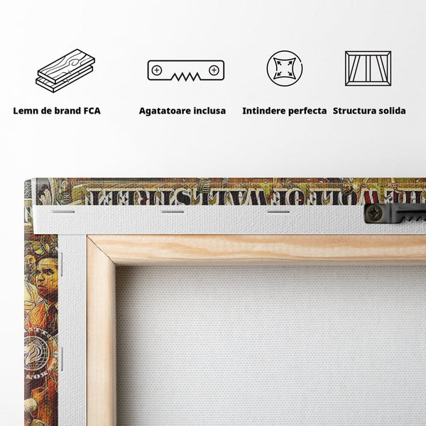 Leinwandbilder Premium LuxCanva® A1164, Wall Street , Dekorativ, Amerikanischer Film, DiCaprio, Der Wolf, Kräftige Farben