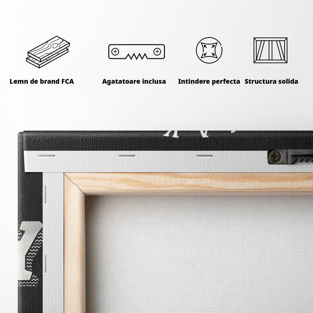 Leinwandbilder Premium LuxCanva® A1171, Make Money Not Friends , Motivierend, Wohnen, Schlafzimmer, Leben, Geld, Lebendige Farben