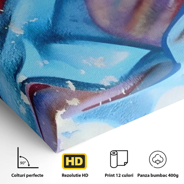Tablou Canvas Premium LuxCanva® A1174, Colorful Graffiti ,Graffiti, Multicolor, Birou, Culori Vibrante