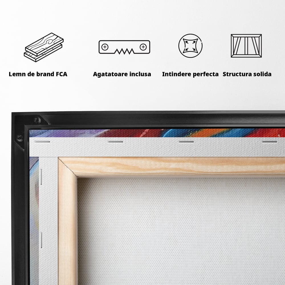 Tablou Canvas Premium LuxCanva® A1174, Colorful Graffiti ,Graffiti, Multicolor, Birou, Culori Vibrante