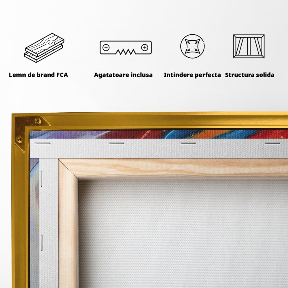 Tablou Canvas Premium LuxCanva® A1174, Colorful Graffiti ,Graffiti, Multicolor, Birou, Culori Vibrante