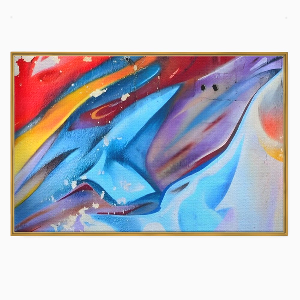 Tablou Canvas Premium LuxCanva® A1174, Colorful Graffiti ,Graffiti, Multicolor, Birou, Culori Vibrante