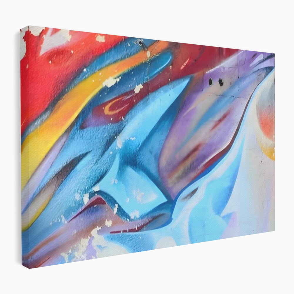 Tablou Canvas Premium LuxCanva® A1174, Colorful Graffiti ,Graffiti, Multicolor, Birou, Culori Vibrante