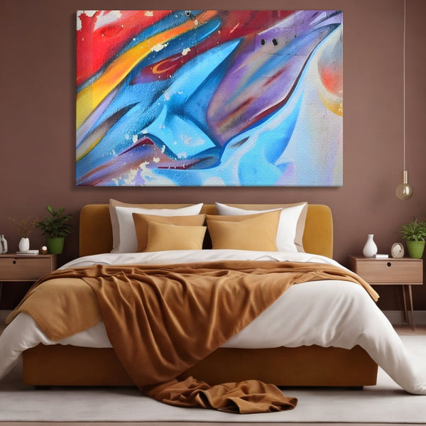 Tablou Canvas Premium LuxCanva® A1174, Colorful Graffiti ,Graffiti, Multicolor, Birou, Culori Vibrante