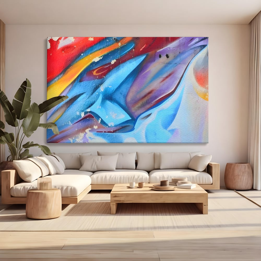 Tablou Canvas Premium LuxCanva® A1174, Colorful Graffiti ,Graffiti, Multicolor, Birou, Culori Vibrante